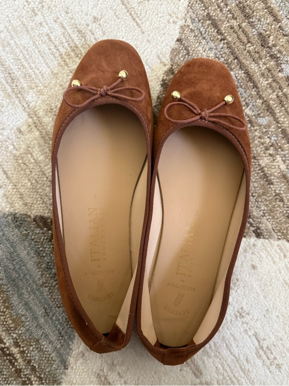 Italian Leather Ballerina Flats